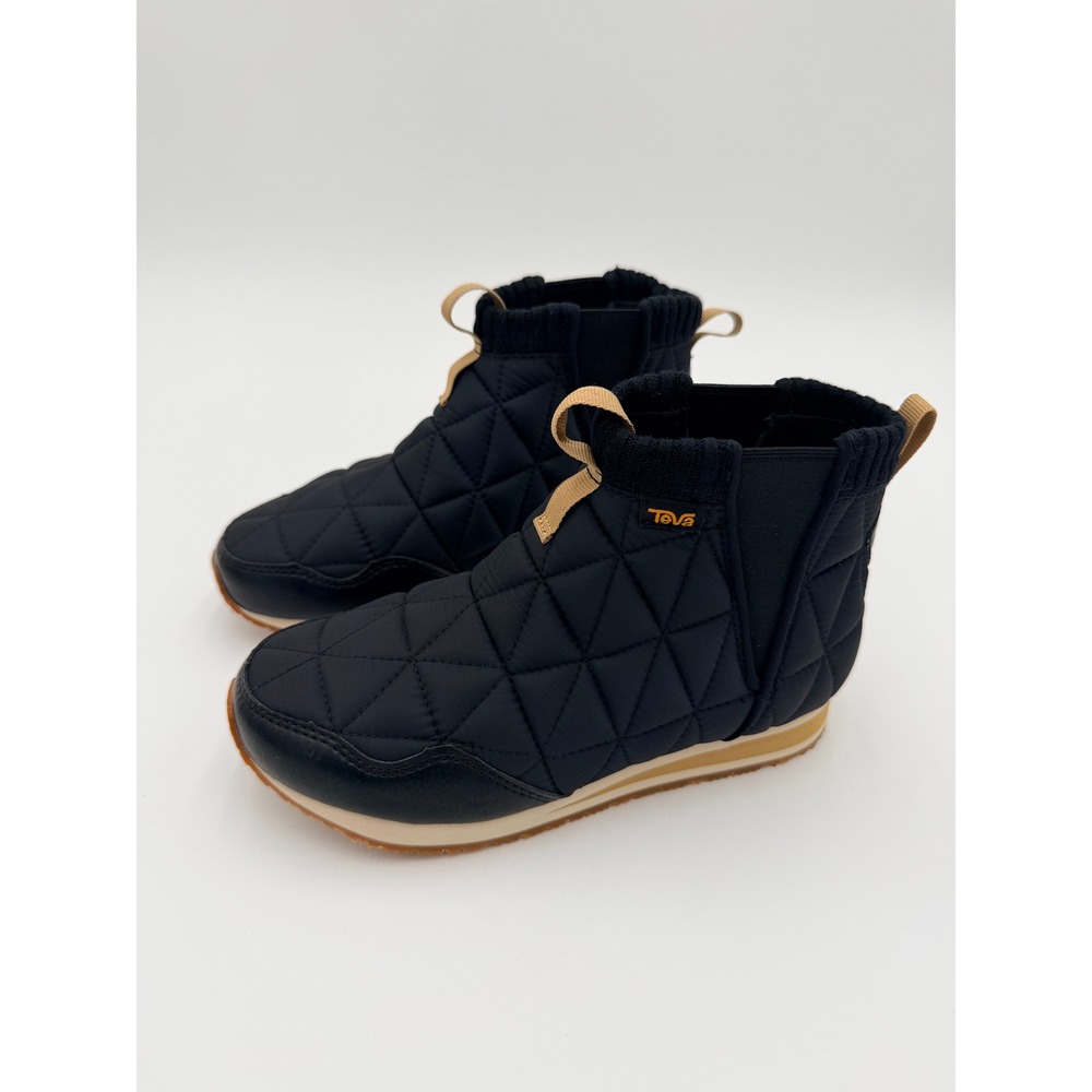 Teva Ember Mid Womens Black Quilted Booties Sneakers 1106209 Size 5